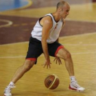 Juanjo Bernabé durante un entrenamiento.