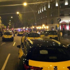 Los taxistas ocuparon la Gran Vía de Barcelona el pasado mes de julio.
