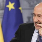 Rubalcaba ofreció la rueda de prensa del Consejo de Ministros.