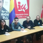 La Coordinadora cuestionada, con Rebeca Nieto y Javier Arias Blanco, a la derecha. L. DE LA MATA