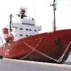 El buque «Hespérides», atracado en el muelle de Cartagena