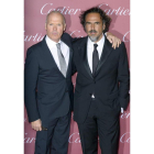 Michael Keaton y Alejandro González Iñárritu.