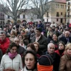 La plaza del Grano congregó a cientos de personas ante el cortejo