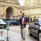 El vicepresidente de la Junta de CyL, Juan García-Gallardo, asiste a la II Jornada sobre despoblación "Invierno Demográfico: Causas y Soluciones", este sábado en Zamora. MARIAM A. MONTESINOS