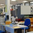 Interior de los servicios centrales del Ayuntamiento de San Andrés del Rabanedo.