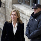La infanta Cristina a su llegada a los juzgados de Palma, en los que declaró el 8 de febrero.