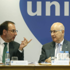 Ramón Espadaler y Josep Antoni Duran Lleida, ayer.