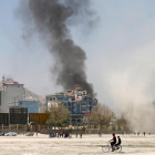 Una explosión en Kabul hoy por la mañana.  /