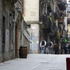 Calle Nagusia de Hernani, donde la Ertzaintza registró un apartamento relacionado con Manex Castro