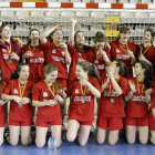 Las jugadoras del Charlotte Cleba de balonmano.