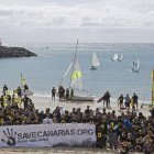Asistentes al acto de Playa Chica, en Puerto del Rosario.