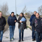 Las obras de adecuación del Paseo Botánico forman parte del anillo circular de La Bañeza. DL