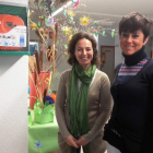 La presidenta del Ampa y la directora del colegio.