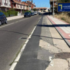 Estado en el que se encuentra el carril bici de La Serna. DL