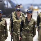 Militares israelís se preparan para la llegada a Tel Aviv del presidente de EEUU, Donald Trump.