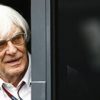 Bernie Ecclestone, durante el GP de Alemania.
