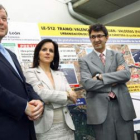 Silván, Clemente y Martínez Majo visitan las obras de la Consejería en Valencia de Don Juan.