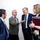 El presidente de Caja Círculo, antes de acudir a la comisión. R. GARCÍA