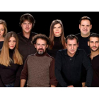 El elenco actoral, al completo, de ‘Feelgood’, el espectáculo que hoy se pone en escena en el Auditorio Ciudad de León.