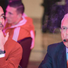 Pep Guardiola y Franz Beckenbauer, en un acto en Marraquech el pasado diciembre.