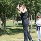 Foto de familia de todos los ganadores del Torneo de Golf de Punto Radio celebrado ayer