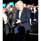 Boris Jhonson en la convención de su partido, en Londres. NEIL HALL