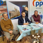 Un momento de la rueda de prensa ofrecida ayer por el PP. DL