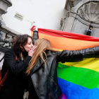 Bruselas celebró esta semana ser ciudad libre de homofobia. STEPHANIE LECOC