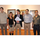 Los artistas iraníes durante la inauguración de la exposición en la Fundación Vela Zanetti.