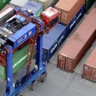 Contenedores en el puerto de Hamburgo.