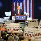 El magnate Donald Trump en un acto de campaña.