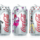 Los tres modelos de la lata de Coca-Cola Ligth diseñados por Marc Jacobs.