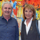 Los artistas José Luis Rodríguez Tamargo y Dulia García. CUEVAS