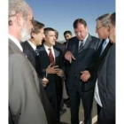 Fernández, tercero, en el aeropuerto el pasado sábado