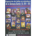 Cartel anunciador de la exposición de miniaturas