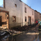 Estado en el que quedaron las viviendas tras el incendio