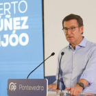 Imagen del presidente del PP, Alberto Núñez Feijóo. SALVADOR SAS