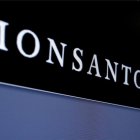 Logotipo de Monsanto en la bolsa de Nueva York.