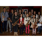 Alumnos y alumnas de saxofón de la Escuela de Música de Cistierna. CAMPOS