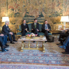 La comisión se reunió con el presidente de la República italiana.