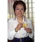 Mariemma en 1995, al recibir la medalla de Isabel la Católica