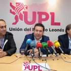El candidato a las Cortes de Castilla y León por Unión del Pueblo Leonés, Luis Mariano Santos, expone las líneas maestras de su programa electoral