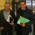Manuel González Verdial y Fidentino Reyero, ayer en la sede del Consejo Regulador.