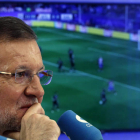 Rajoy participó en un programa deportivo.