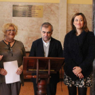 Javier G. Beaumont, Elisa Santos, José Miguel Palazuelo y Carmen Martínez, ayer.