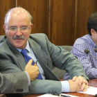 José Luis Velasco, Emilio Cubelos y David Brañas, ayer.