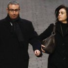 Diego Torres y su esposa,, Ana María Tejeiro, llegan a los juzgados de Palma, en febrero del 2013.