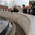 La vicepresidenta inauguró ayer la nueva planta depuradora ubicada en Valderas.