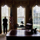 El presidente de EEUU, Donald Trump, en el Despacho Oval de la Casa Blanca.