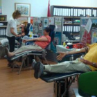 Donantes de sangre, en el transcurso de la donación de Ramiro Valbuena .